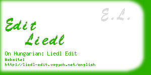 edit liedl business card